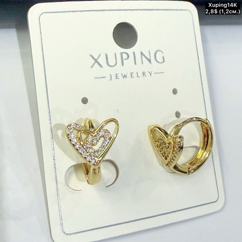 Сережки Xuping14К 10870 (1,2см)
